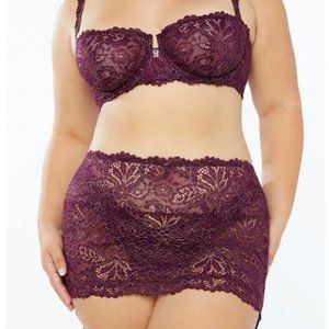 Romantic Corded Lace Garter Skirt